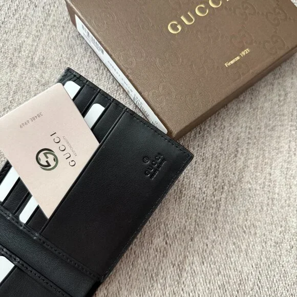 Gucci Black Bifold with WEB - Picture 5 of 7